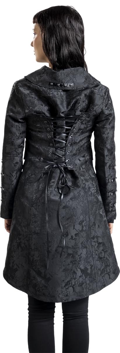 Пальто Gothicana by EMP Корсет з коміром-стійкою Чорний, фото №6