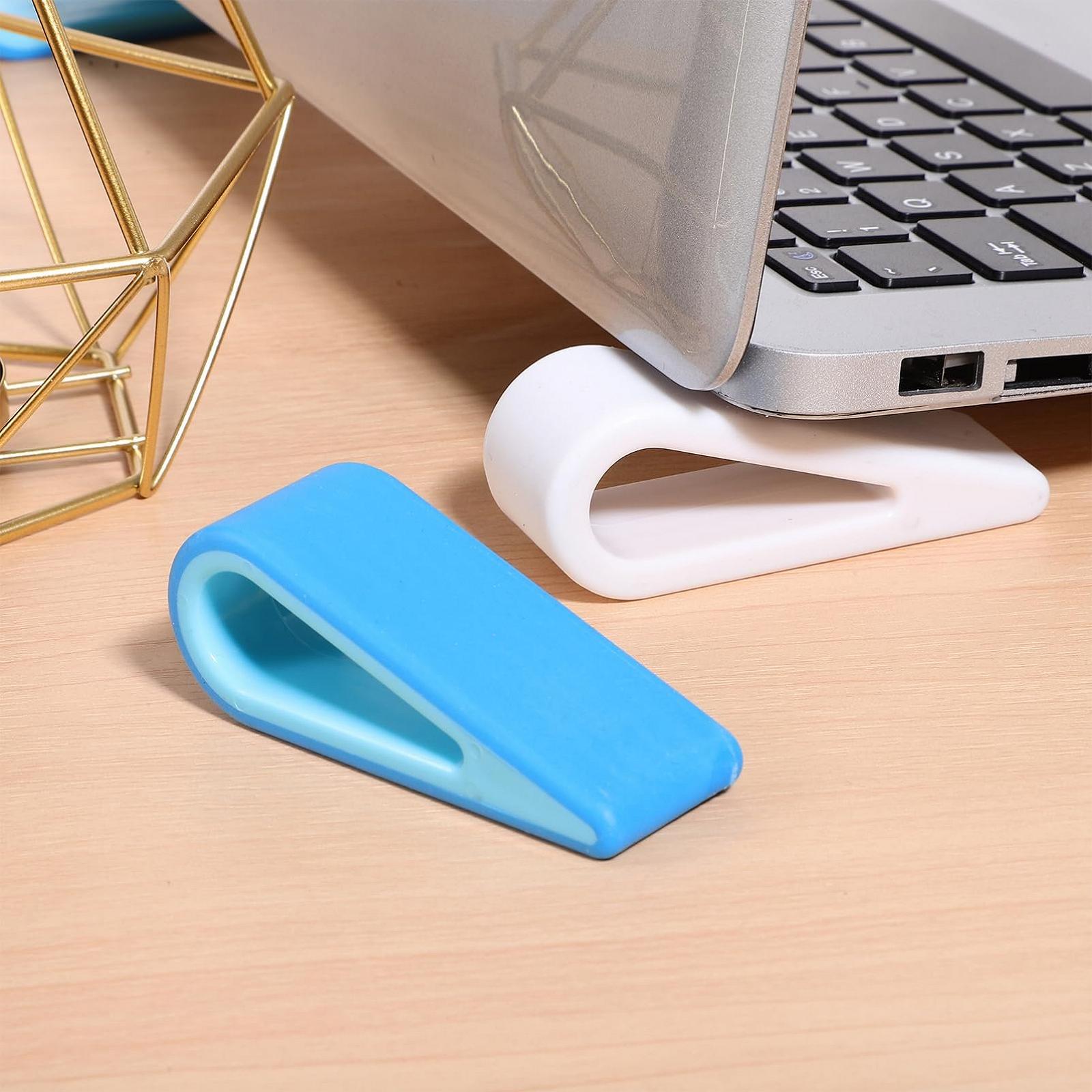 Підставка для ноутбука LALAFINA Пластикова Тримач для ноутбука з органайзером для кабелів Ергономічна, фото №6