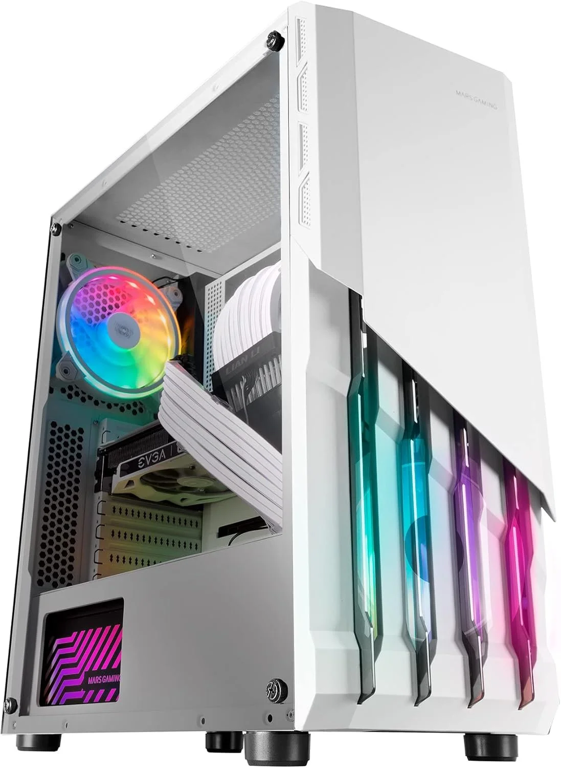 Корпус для ПК / Mars Gaming MC-X2 / Mid Tower / Без БЖ / Панель FRGB / Білий, фото №1 Корпус для ПК / Mars Gaming MC-X2 / Mid Tower / Без БЖ / Панель FRGB / Білий, фото №1