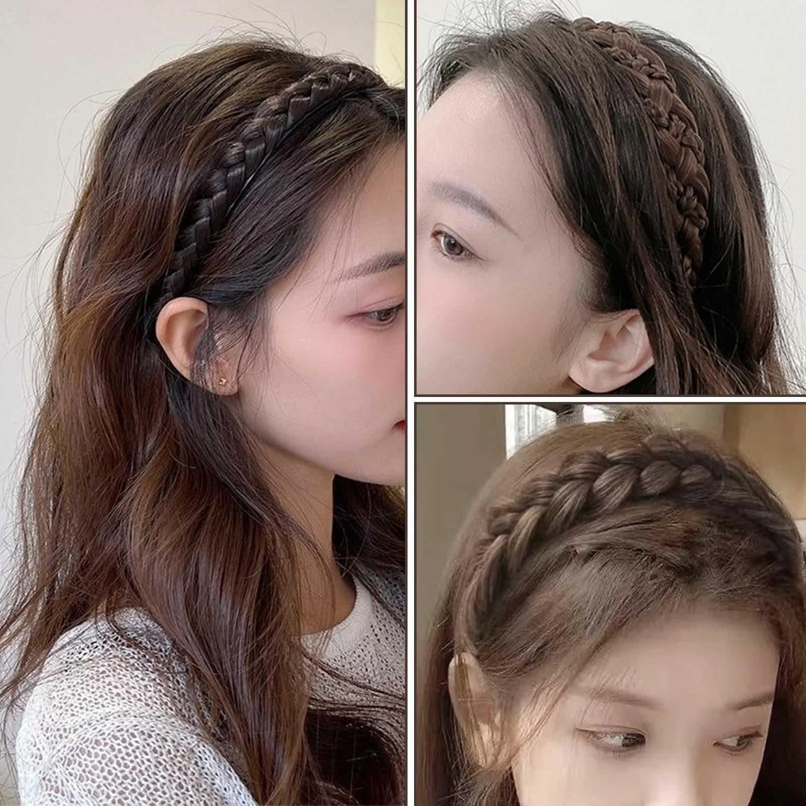 Обруч для волосся Плетений Подвійний Колір, 2 шт, фото №4 Обруч для волосся Плетений Подвійний Колір, 2 шт, фото №4