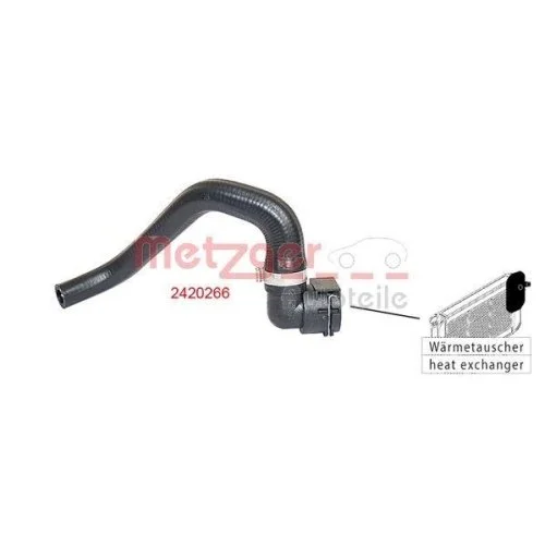Патрубок радіатора METZGER 2420266 для FIAT, фото №2