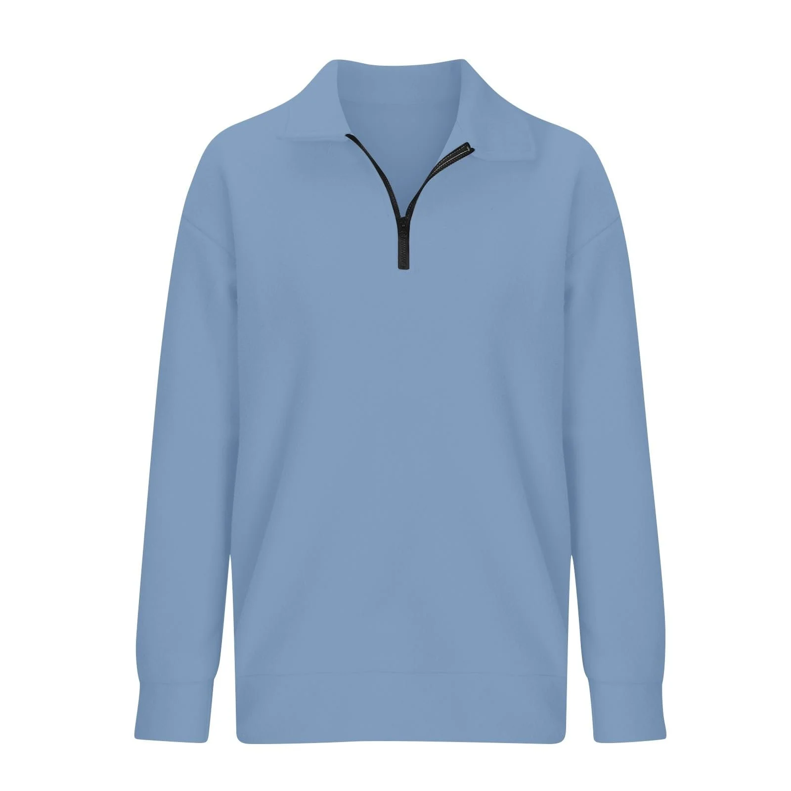 Спортивная Толстовка на Молнии для Женщин 2025, с длинными рукавами, воротником, половинной молнией, свободного кроя, Y2K, милая толстовка в стиле вестерн аниме, фото №7