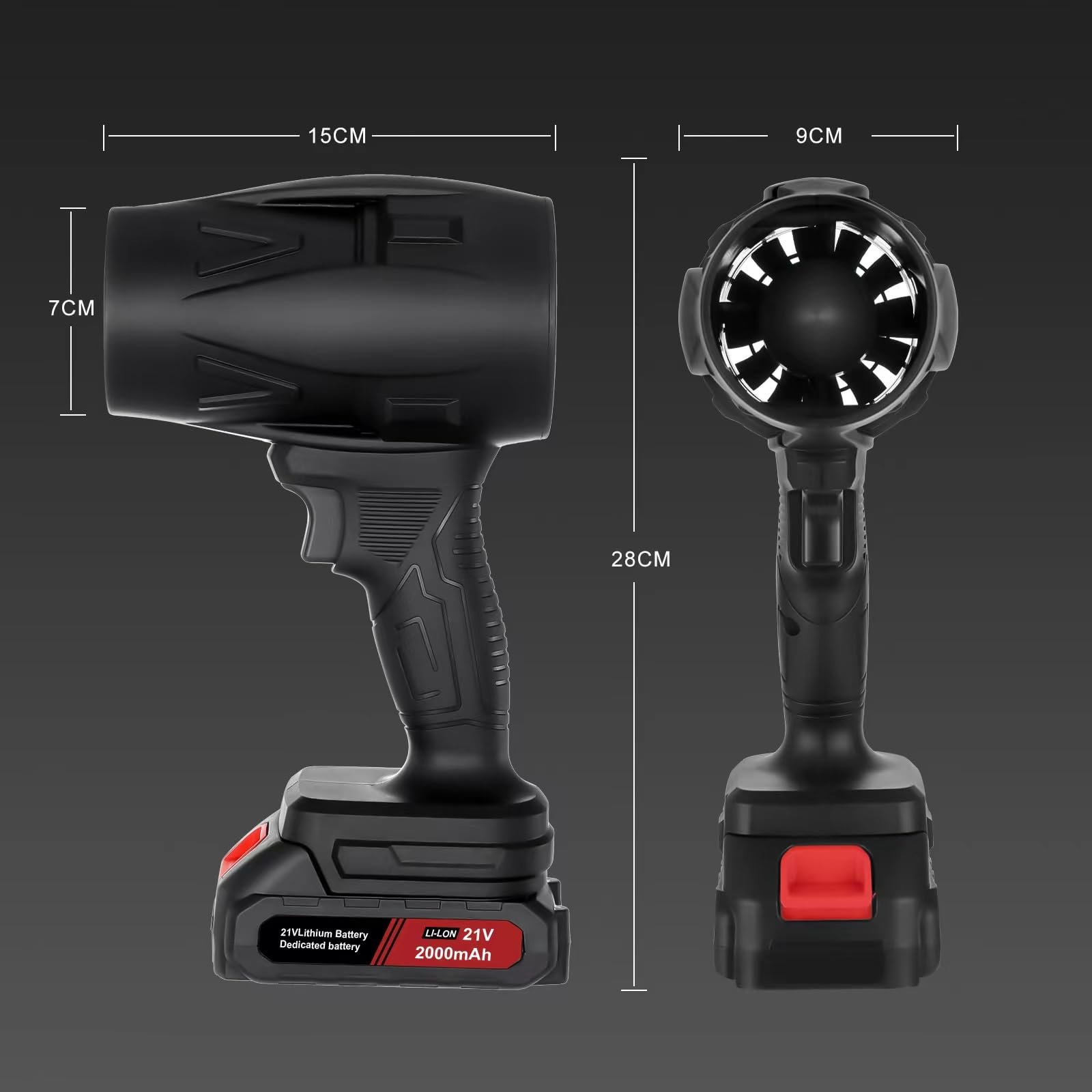 Маленький беспроводной воздуходувка 130000 об/мин Портативный электрический воздуходувка для пыли Мини-реактивный сухой воздуходувка с 2 батареями для компьютера, клавиатуры, улицы, автомобиля, дома, фото №5