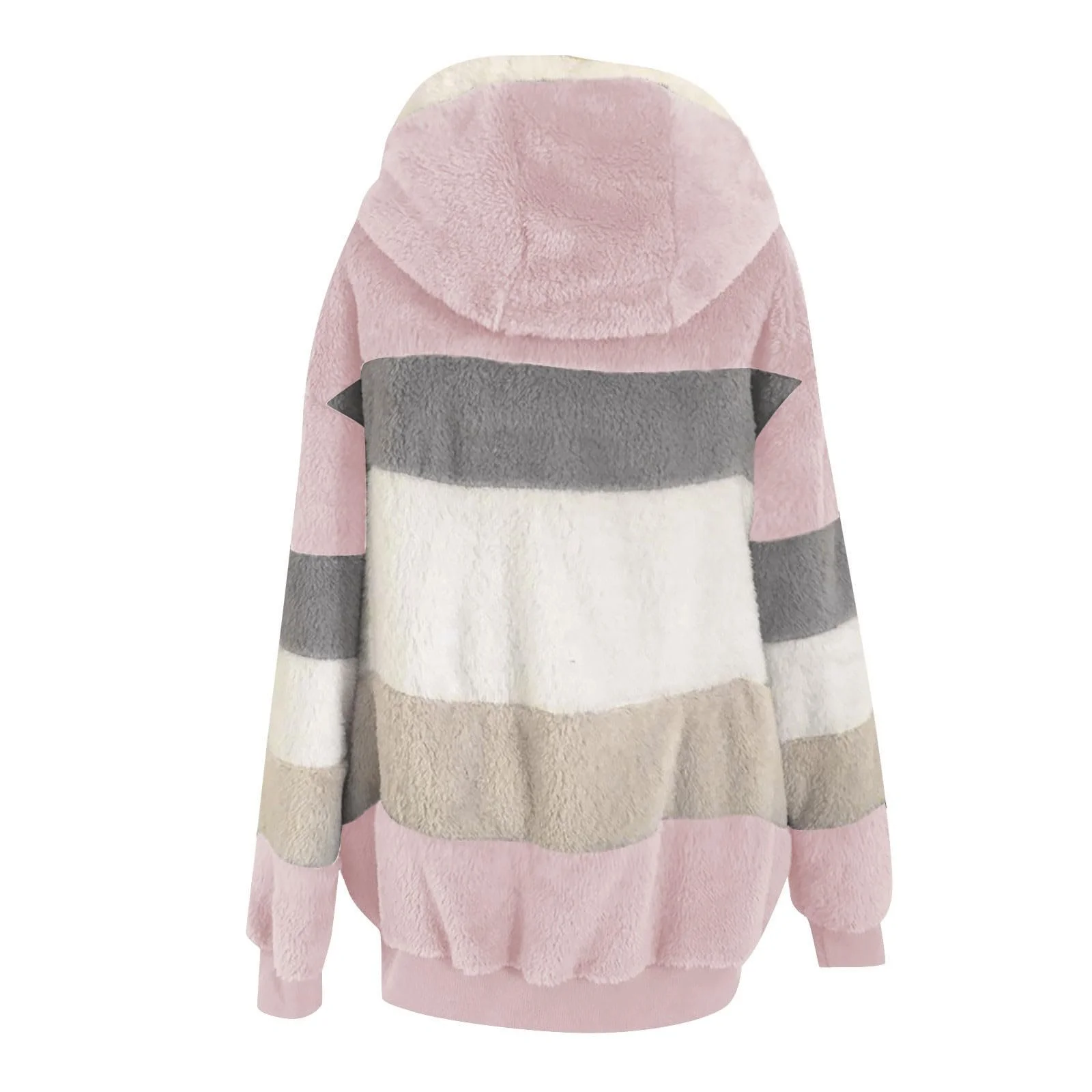 Куртка RuFengz Зимняя детская плюшевая с капюшоном Teddyjacke, теплая, повседневная флисовая куртка, удобная зимняя софтшелл куртка, мягкая куртка с молнией, фото №5