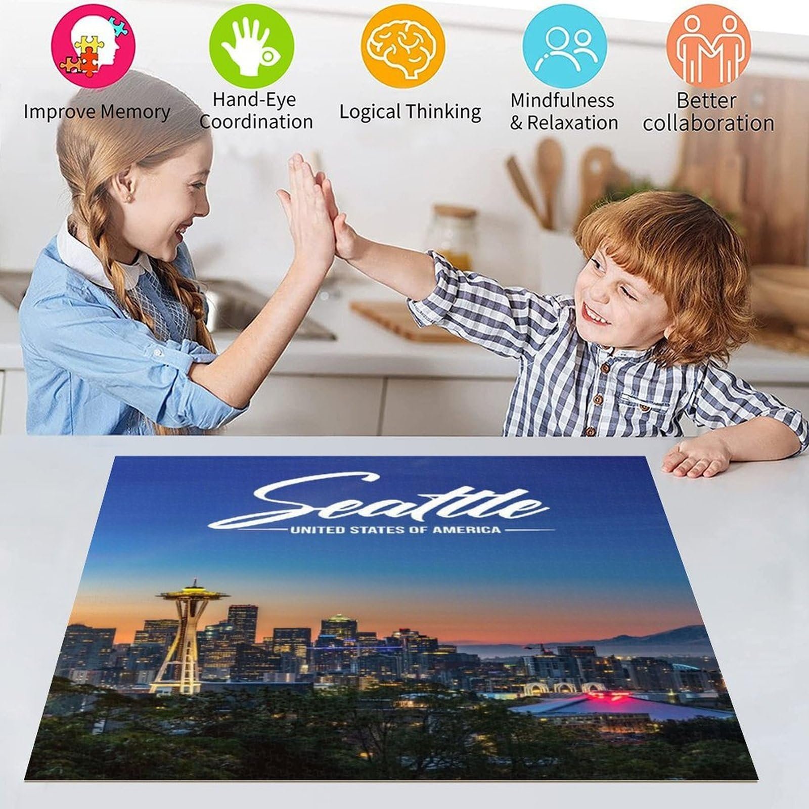 Пазл Seattle 1000 елементів 26 x 38 см, фото №5