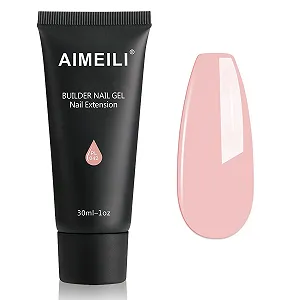 Гель для нарощування нігтів AIMEILI 30 мл, тілесний колір 042 - Фото 1