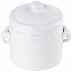 Керамическая кастрюля Toyvian 1100 мл с крышкой - Фото 1