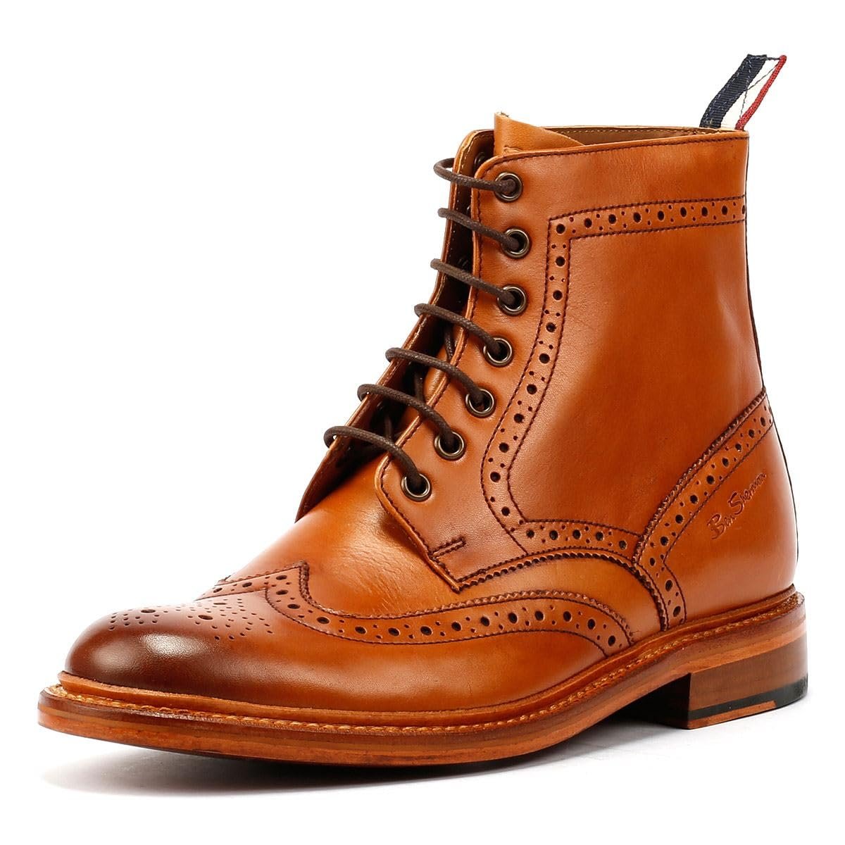 Ботинки Ben Sherman Arthur Кожаные Коричневые, фото №4