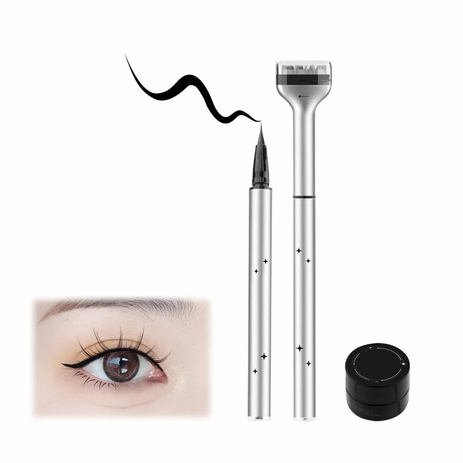 Штамп для нижних ресниц, водостойкая Подводка, фото №1