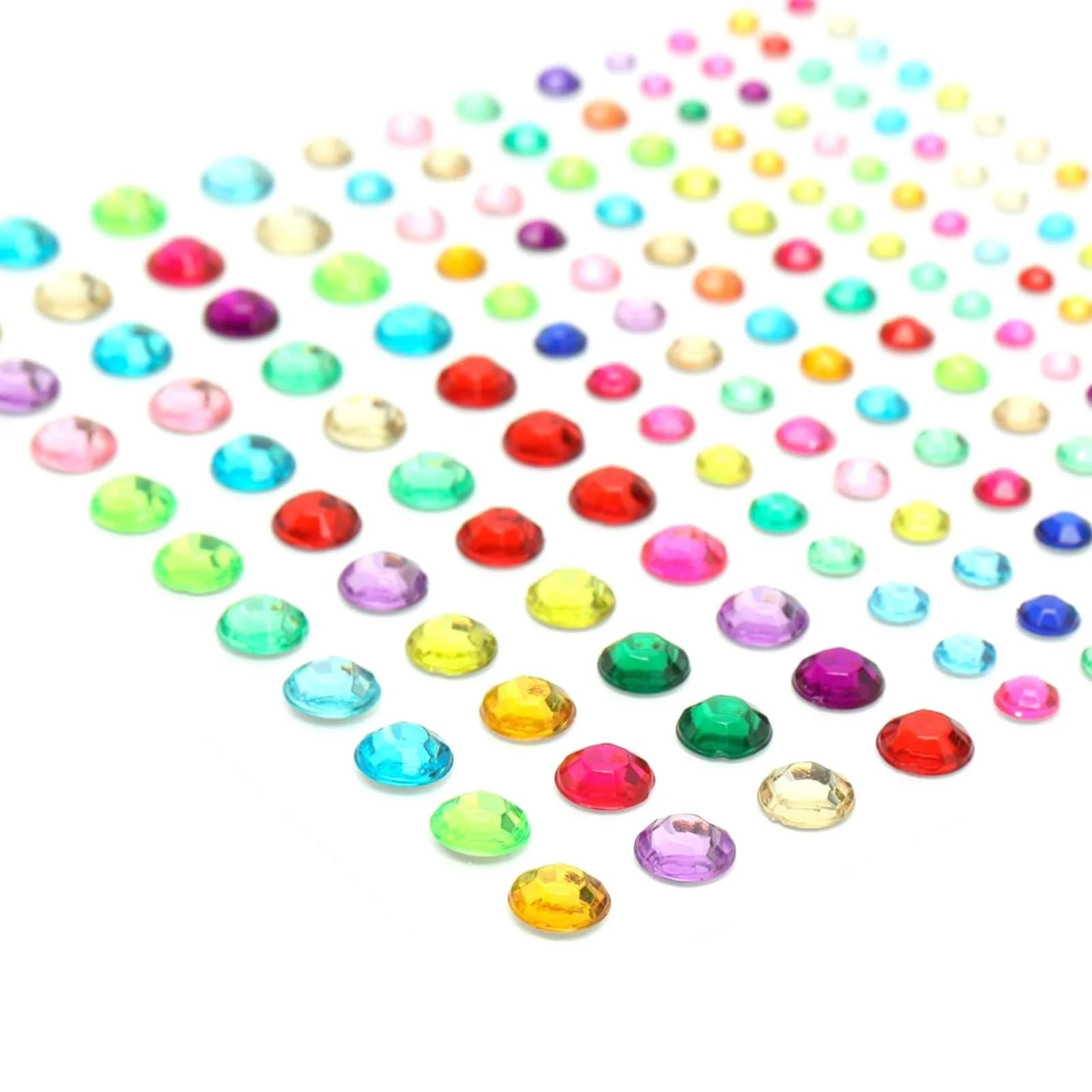 Самоклеящиеся блестящие камни, 2310 штук самоклеящихся страз, блестящие бриллианты для рукоделия (14 цветов бриллиантовых наклеек), фото №6