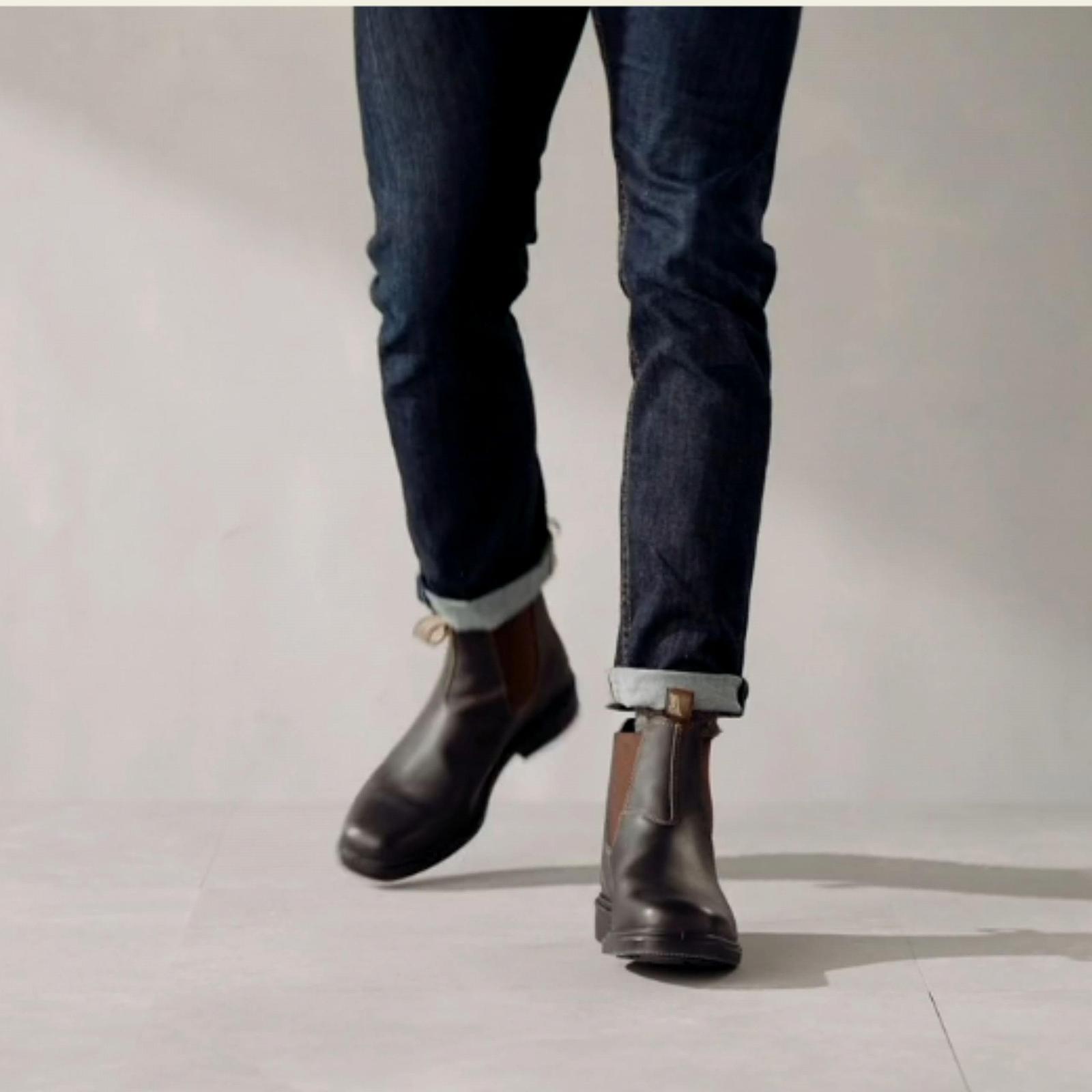 Челси BLUNDSTONE Chisel Toe 1308 Мужские/Женские Черный, фото №4