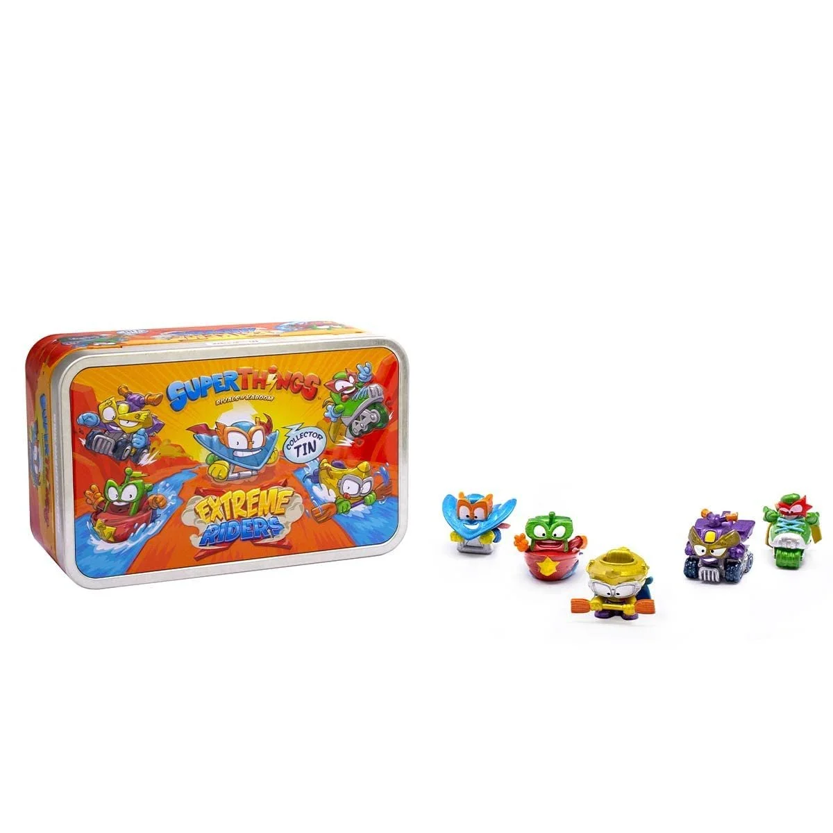 Набір фігурок SuperThings Rivals of Kaboom Tin Extreme Riders 5 шт. з металевим покриттям, фото №4