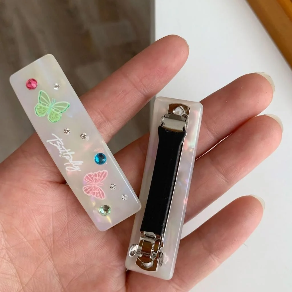 Заколка для волос Yjcnelcr Бабочка Кристалл Перламутр Большая Аксессуар для женщин и девушек, фото №6 Заколка для волос Yjcnelcr Бабочка Кристалл Перламутр Большая Аксессуар для женщин и девушек, фото №6