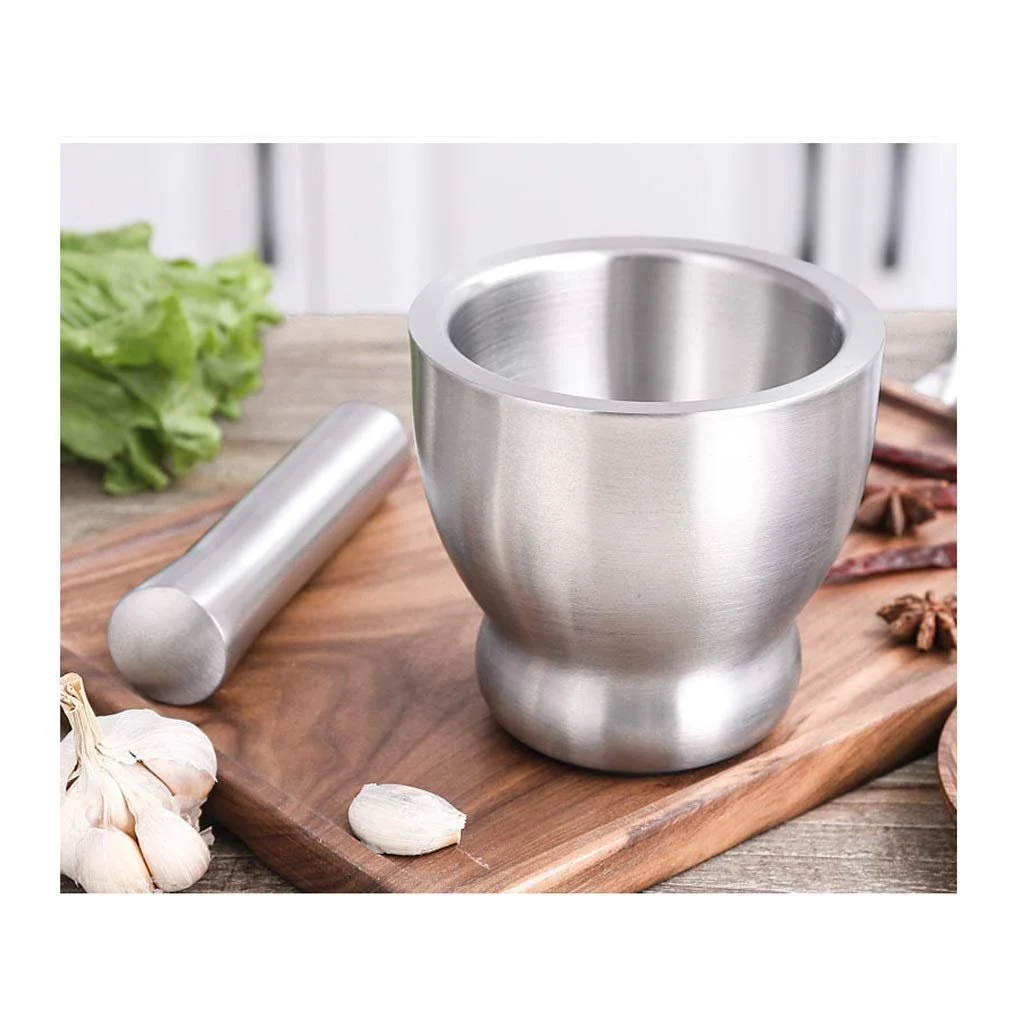 Ступка з товкачиком Modern Kitchen Ручна Нержавіюча сталь, фото №3