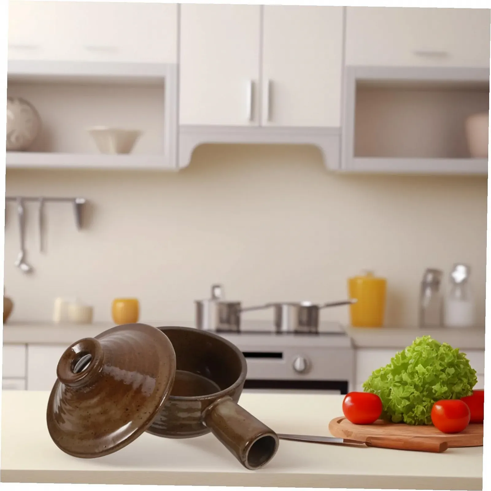 Кастрюля с крышкой жаростойкая антипригарная для супов и риса, фото №4