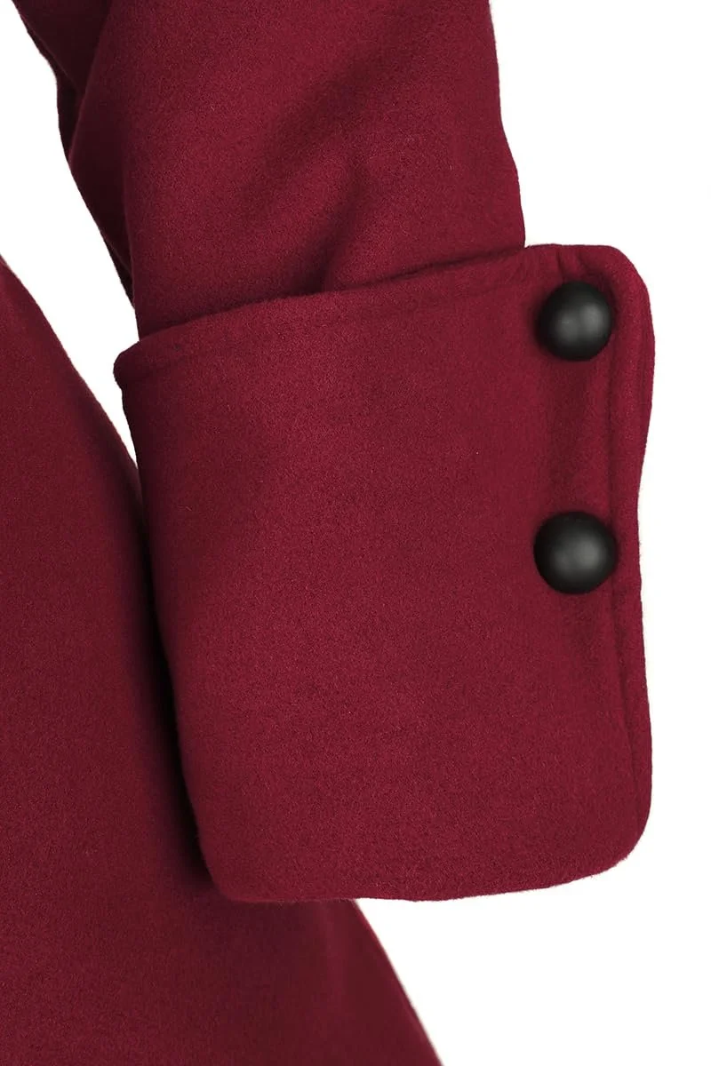 Пальто Gothicana by EMP Жіноче З великим капюшоном Фіолетовий, фото №3