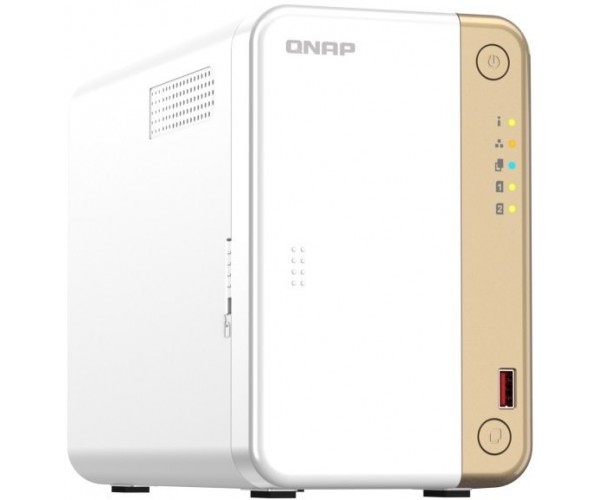 Мережеве сховище QNAP TS-262-4G (2.5GbE HDMI USB 3.2 Gen2, фото №3 Мережеве сховище QNAP TS-262-4G (2.5GbE HDMI USB 3.2 Gen2, фото №3