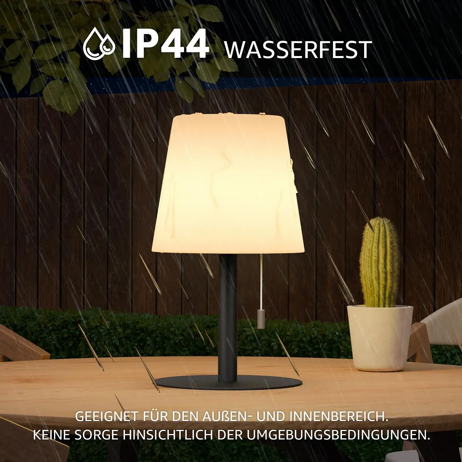 Світлодіодна настільна лампа FUYO LED Wireless Battery Night Light IP44 8 кольорів 8-20 год 25 x 16 см Ударостійка Портативна, фото №6