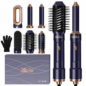 Стайлер для волосся UKLISS 6 в 1 1000 W Фен-щітка з насадками для завивки та випрямлення - Фото 1