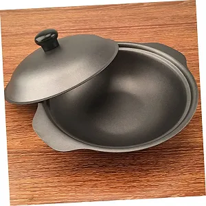 Кастрюля для тушения NOLITOY чугунная 16 см антипригарная с крышкой в форме овоща synthetic.ua - Фото 1