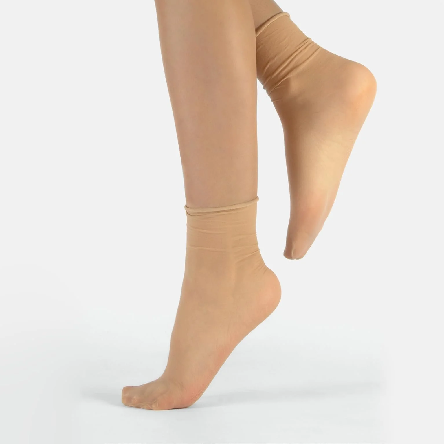 Носки CALZITALY в упаковке 4/5/6 пар - Без эластичной резинки на талии, Без эластика, С закатанными манжетами, В горошек, 20 ден, Сделано в Италии, фото №3