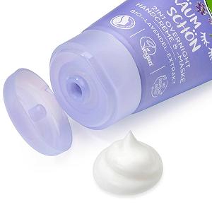 Крем для рук Alverde Natural Cosmetics Dream Beautiful 2-в-1 Нічний крем-маска для рук з лавандою для сухої шкіри рук, 75 мл (Limited Edition) synthetic.ua - Фото 1