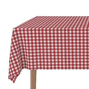Скатертина Martina Home Vichy 140 x 140 см з тефлоновим покриттям червона - Фото 1