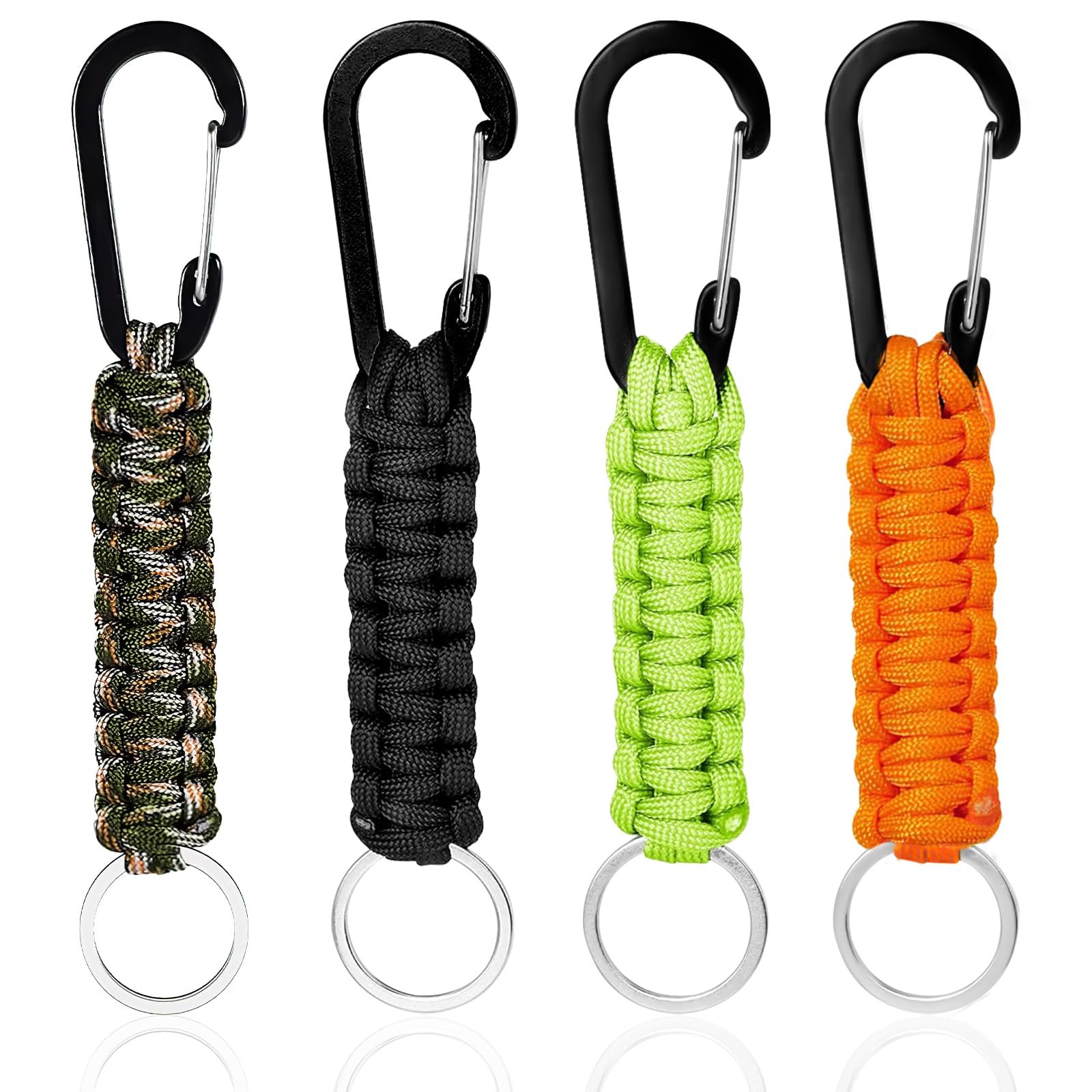 Брелок Paracord mvorry 4 шт Карабін помаранчевий, фото №1