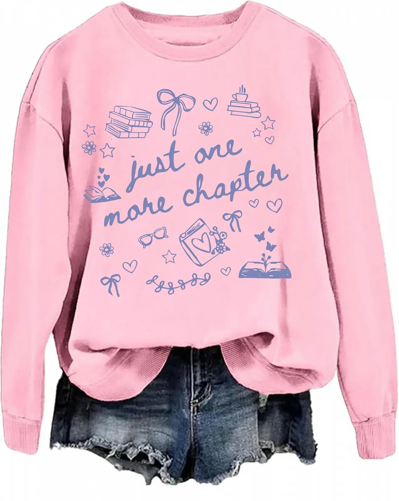 Женская Толстовка Book Lover Just One More Chapter, фото №1 Женская Толстовка Book Lover Just One More Chapter, фото №1