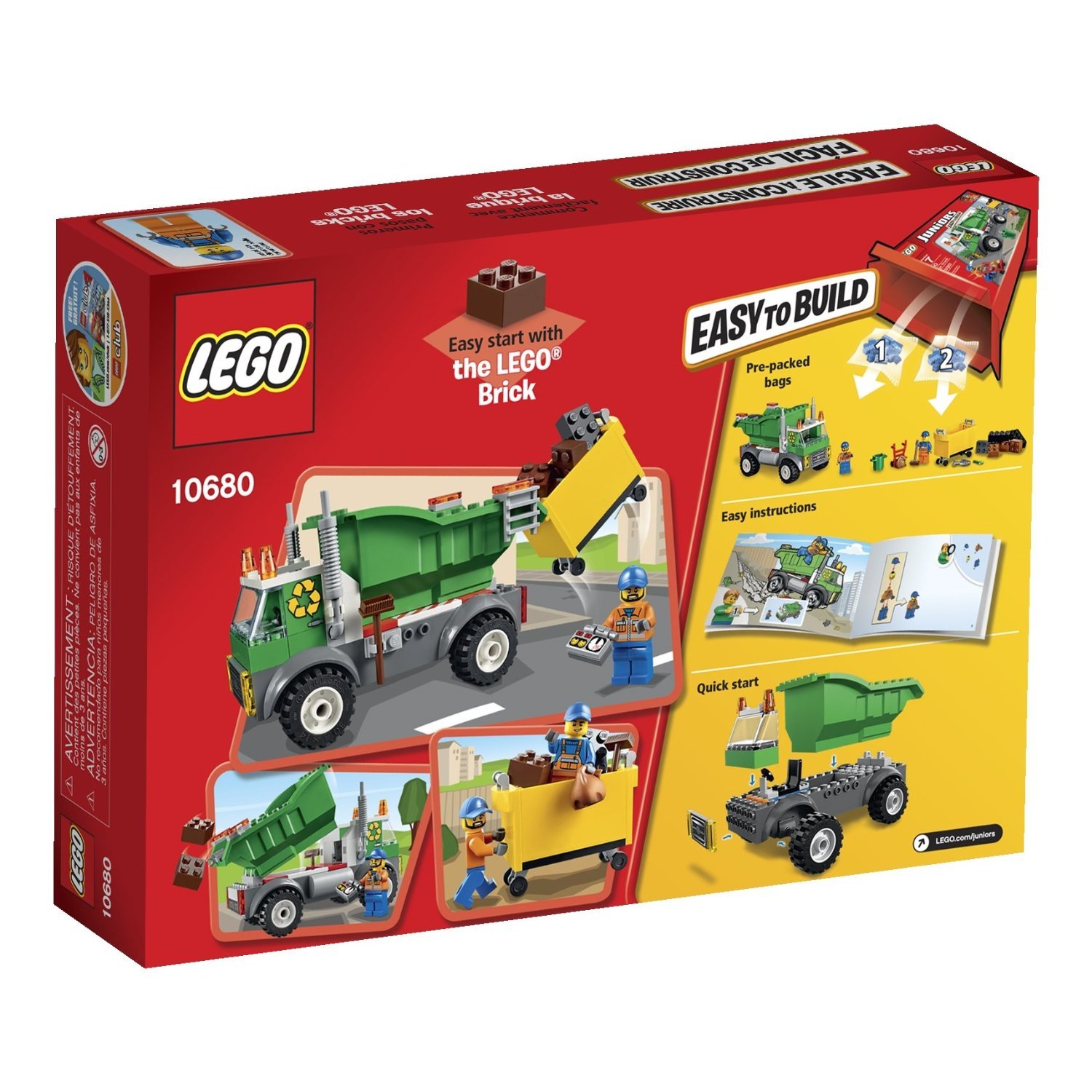 Набор LEGO Juniors 10680 Мусоровоз, фото №3