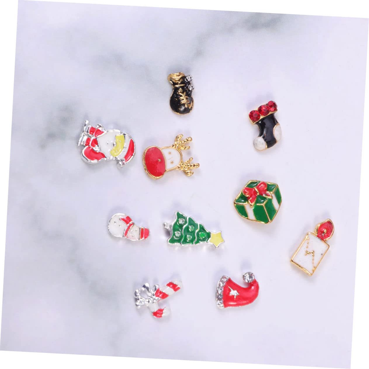 Украшения для ногтей MAGICLULU 3 набора Модные рождественские шармы для ногтей снежинки стразы наклейки для ногтей для детей от 4 лет 3 коробки, фото №8