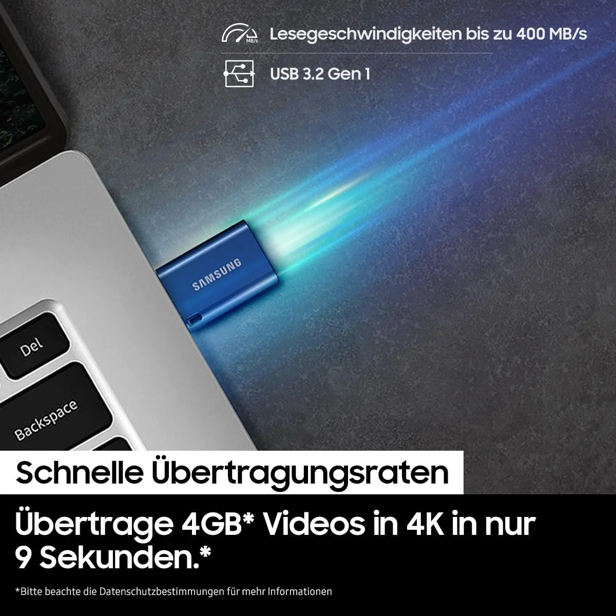 USB-накопичувач Samsung MUF-512DA4/APC 512 ГБ USB 3.2 Gen1 Type-C Titan Gray, фото №5