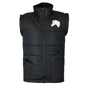 Детский жилет для верховой езды MS-Trachten Mia Черный с теплой подкладкой - Фото 1