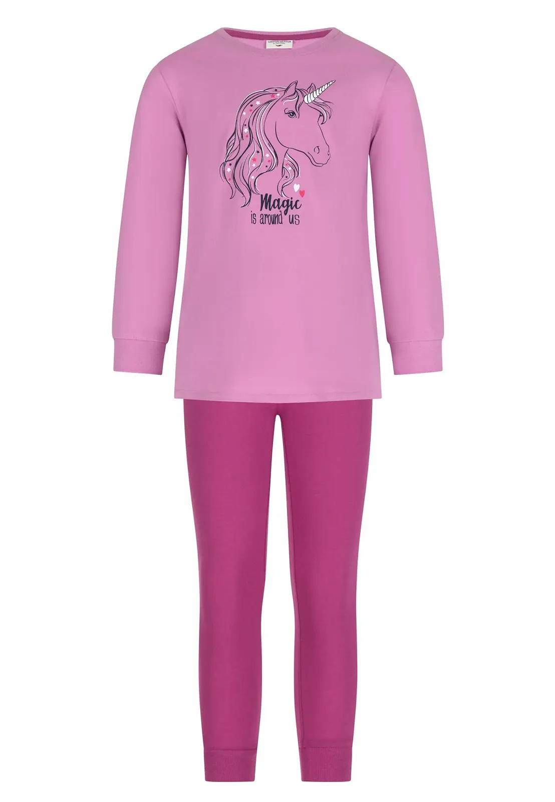 Пижама SALT AND PEPPER для девочек с принтом единорога, светящаяся в темноте, фото №1 Пижама SALT AND PEPPER для девочек с принтом единорога, светящаяся в темноте, фото №1