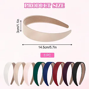 Обруч Атласный Широкий Однотонный synthetic.ua - Фото 1