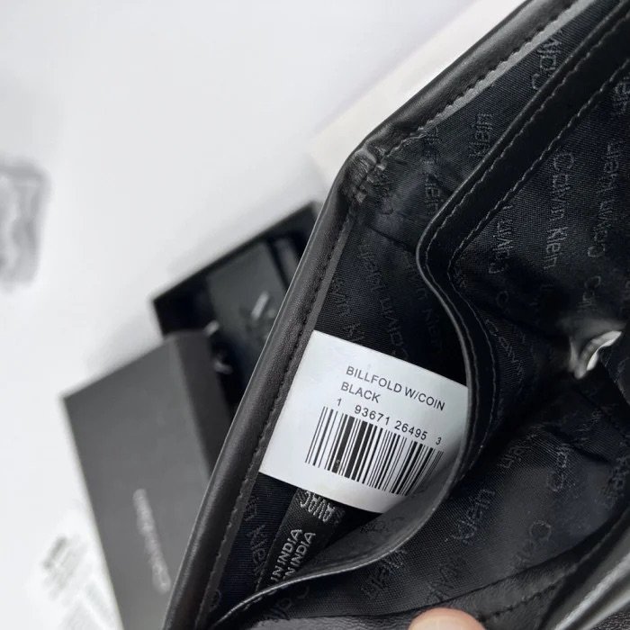 Мужской кожаный портмоне для карт и денег с брелоком и ключницей Calvin Klein, фото №3