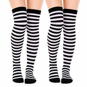 Гетры Lusofie Полосатые Черный Оранжевый 2 пары - Фото 1