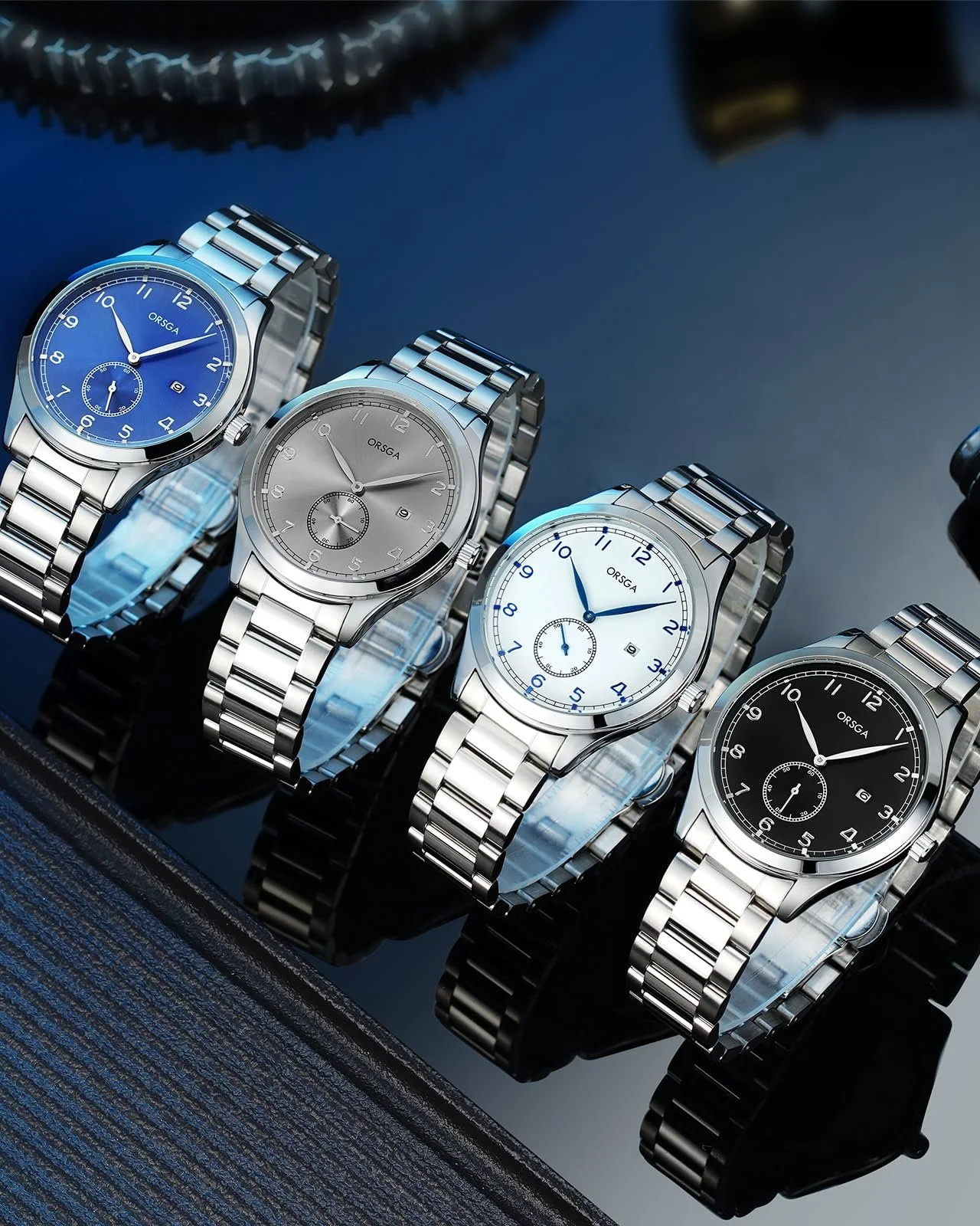 Мужские часы CIVO Аналоговые Кварцевые Модные Большой циферблат День и Дата, фото №5