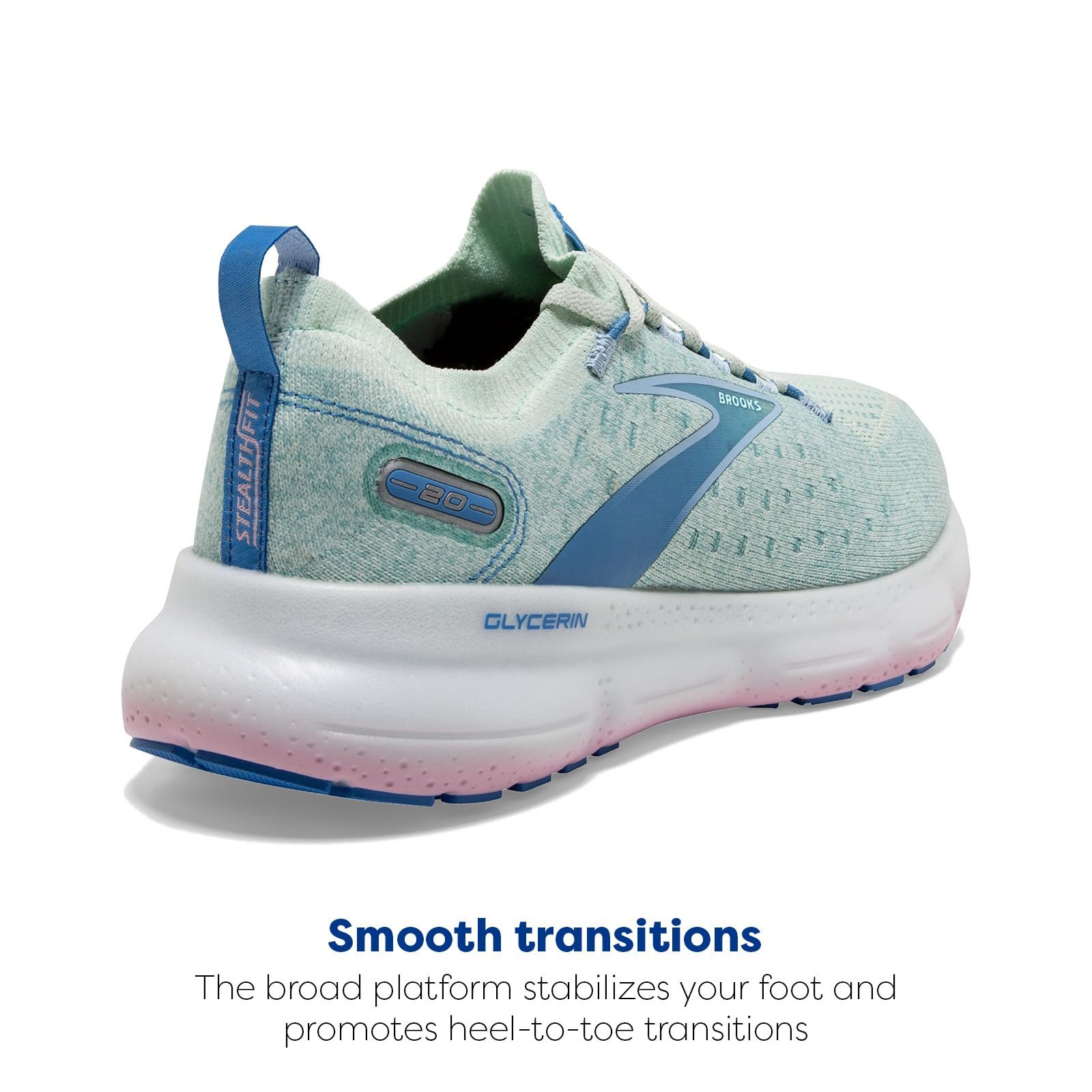 Кроссовки Brooks Glycerin Stealthfit 20 Женские, фото №3 Кроссовки Brooks Glycerin Stealthfit 20 Женские, фото №3