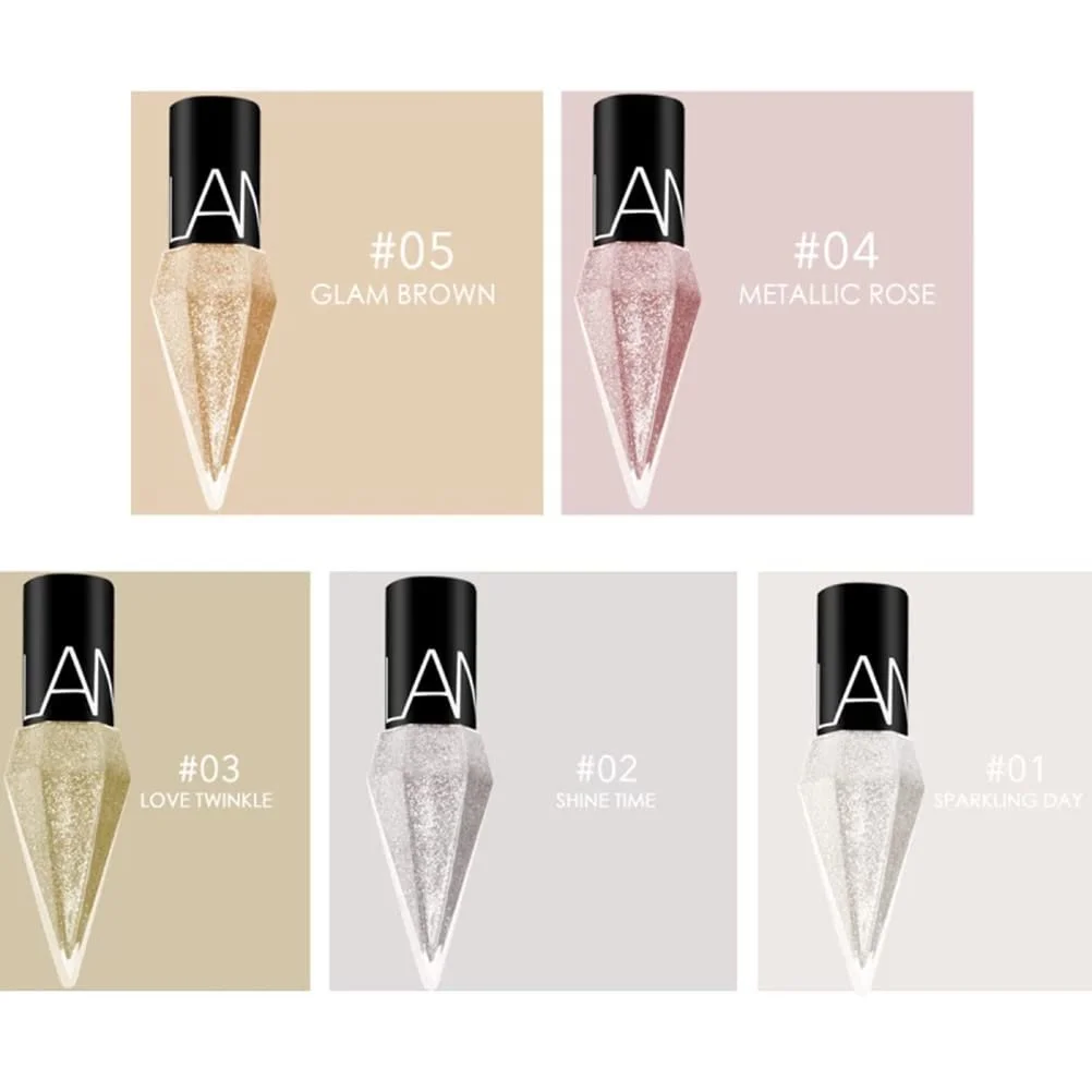 Подводка для глаз WINBST Перламутровая Блестящая, 5 штук Бриллиантовая Жидкая, фото №3