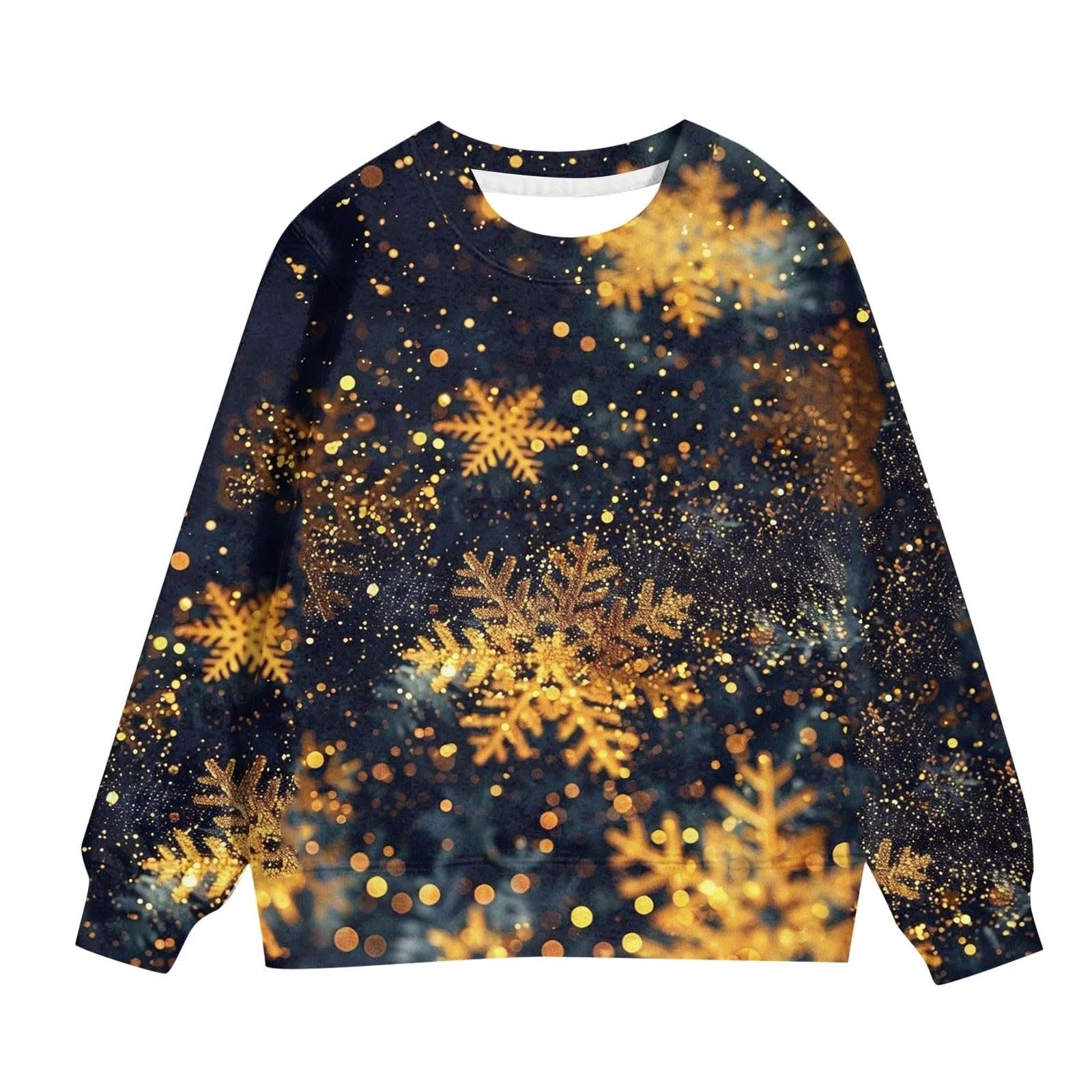 Пуловер 164 для мальчиков - детская мода, рождественский, милый принт, круглый вырез горловины, худи с длинными рукавами, фото №2