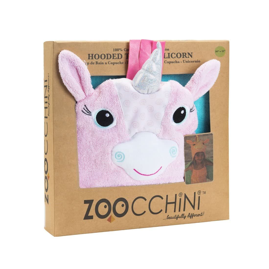 Рушник з капюшоном Zoocchini Дитячий Allie The Unicorn, фото №4