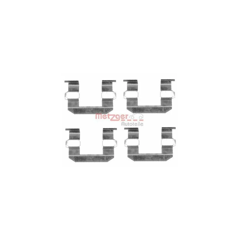 Комплект аксессуаров, тормозные колодки METZGER 109-1645 для HYUNDAI KIA, передний мост, фото №1