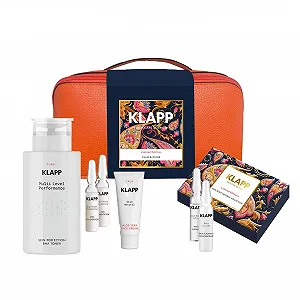 Набір KLAPP Cosmetics Calm & Clear (2 x 2 мл Skin Boost Illuminate | 1 x 2 мл Skin Boost Filler | 1 x 2 мл Концентрат | 1 x 20 мл Крем для обличчя | 1 x 200 мл BHA Тонік) - Фото 1