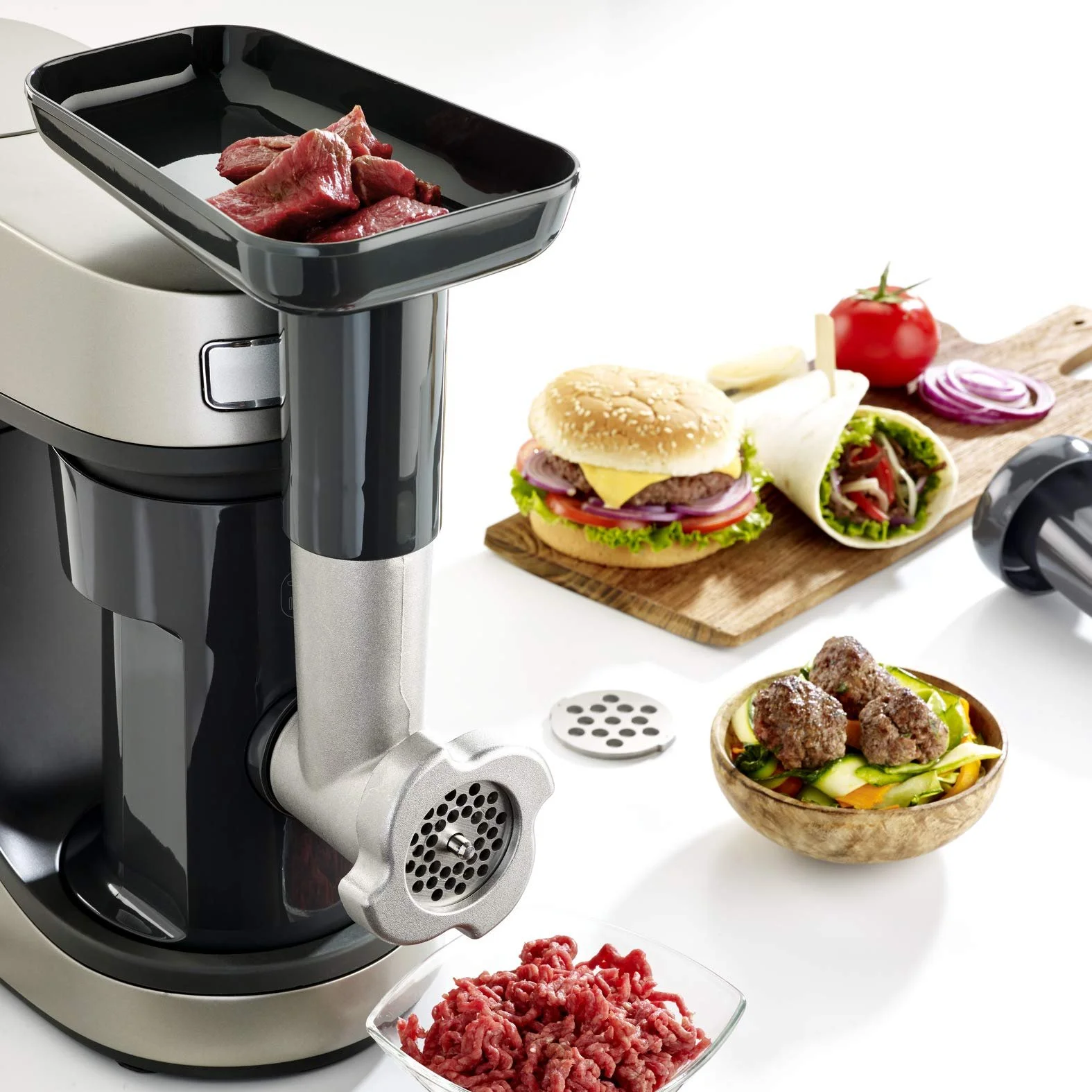 Набір аксесуарів для м'ясорубки Moulinex Masterchef Gourmet XF631BB1, фото №2 Набір аксесуарів для м'ясорубки Moulinex Masterchef Gourmet XF631BB1, фото №2
