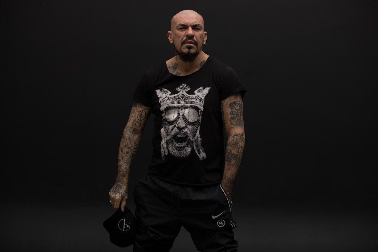 Футболка Brutal man с принтом Корона черная 2XL, фото №4