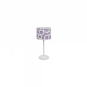Настільна лампа Orlando 1 x E14 42 x 18 x 18 см Фіолетова/Біла - Фото 1