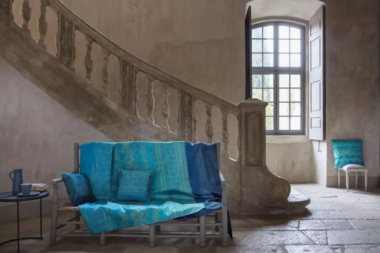 Одеяло Bassetti хлопок бирюзовый размер 135x190 см, фото №2