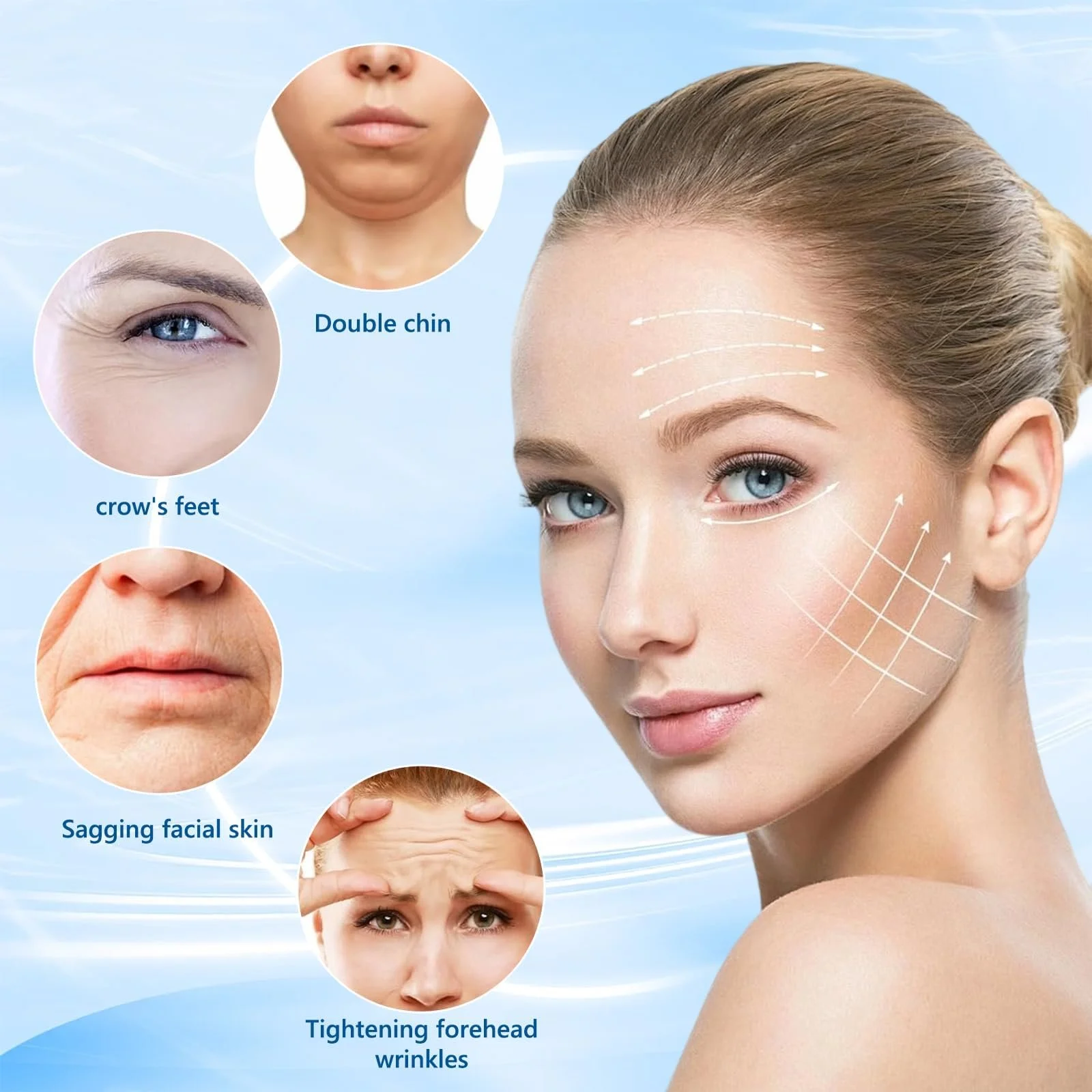 Наклейка для подтяжки лица 160 шт, невидимый патч для подтяжки лица V-формы, фото №4