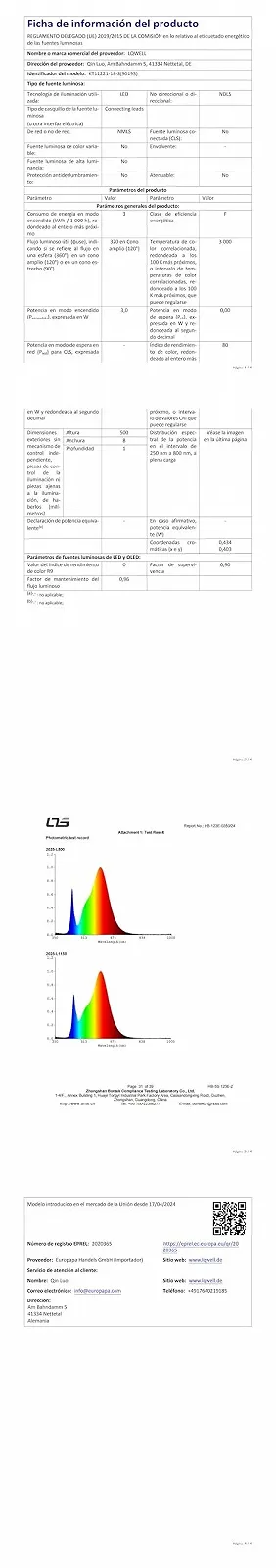 Настільна світлодіодна лампа LQWELL металева сучасна 3000K, фото №3